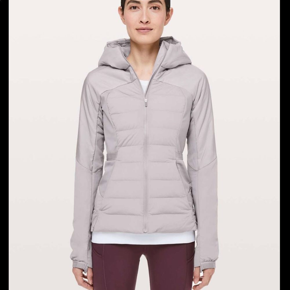 LuLuLemon Down For It All Dark Chrome Jacket Sz 6